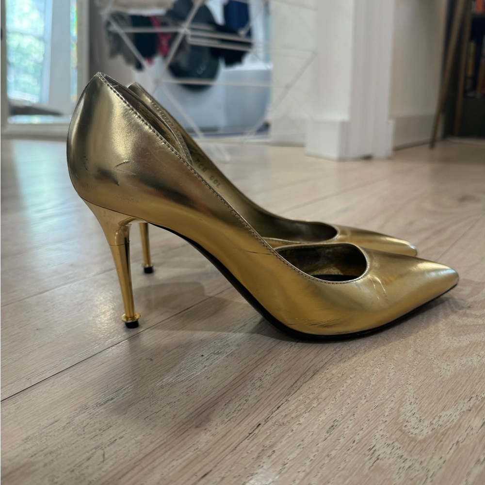 Tom Ford Gold Pumps Size 6.5 - Picture 3 of 8